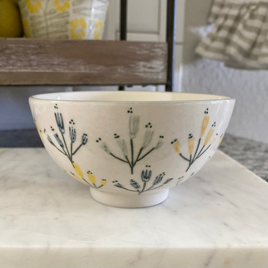 Set/4 Buttercup Stoneware Bowls