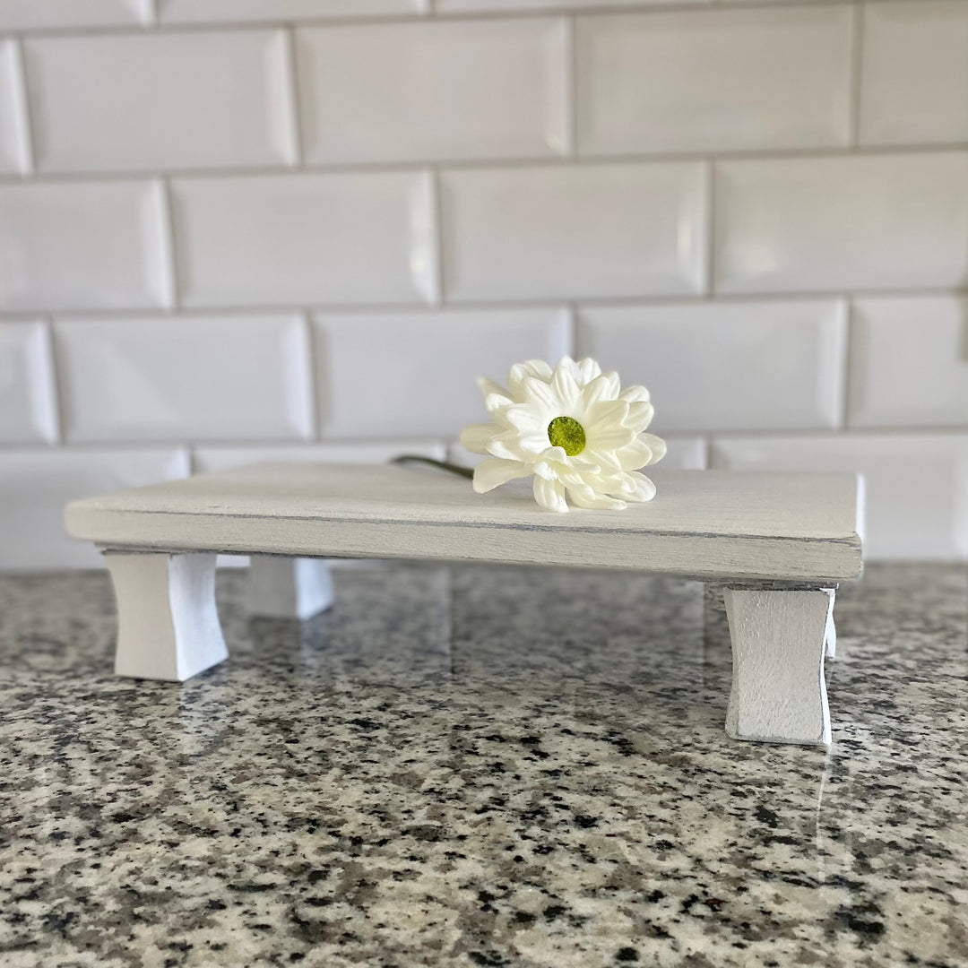 Distressed White Riser