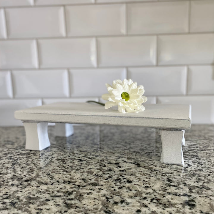Distressed White Riser