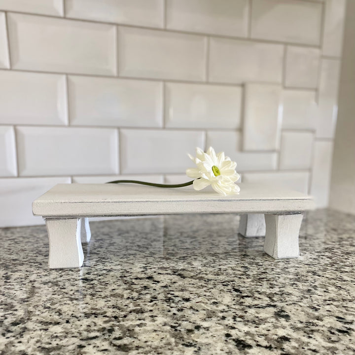 Distressed White Riser