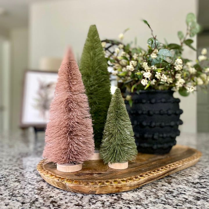 9" Sisal Bottle Brush Trees