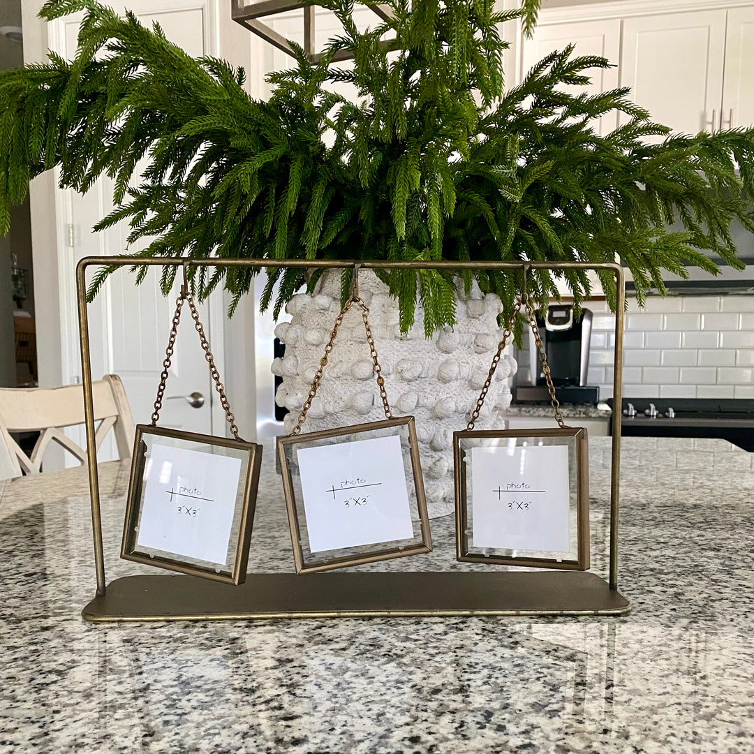 Triple Table Top Vintage Photo Frame