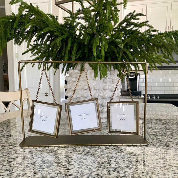 Triple Table Top Vintage Photo Frame