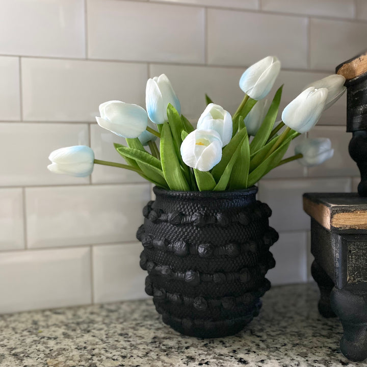 French Blue Real Touch Tulip Bundle