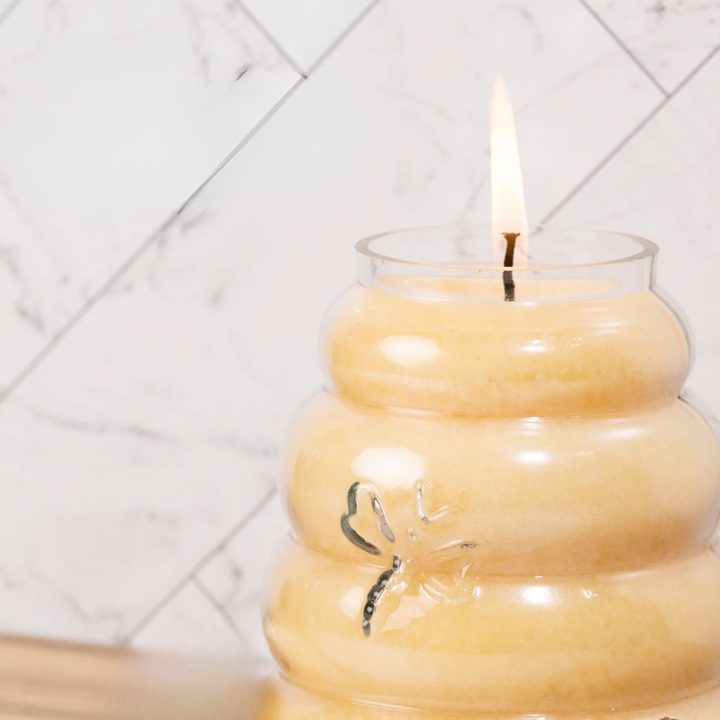 Honey Butter Scented Baby Beehive Jar Candle