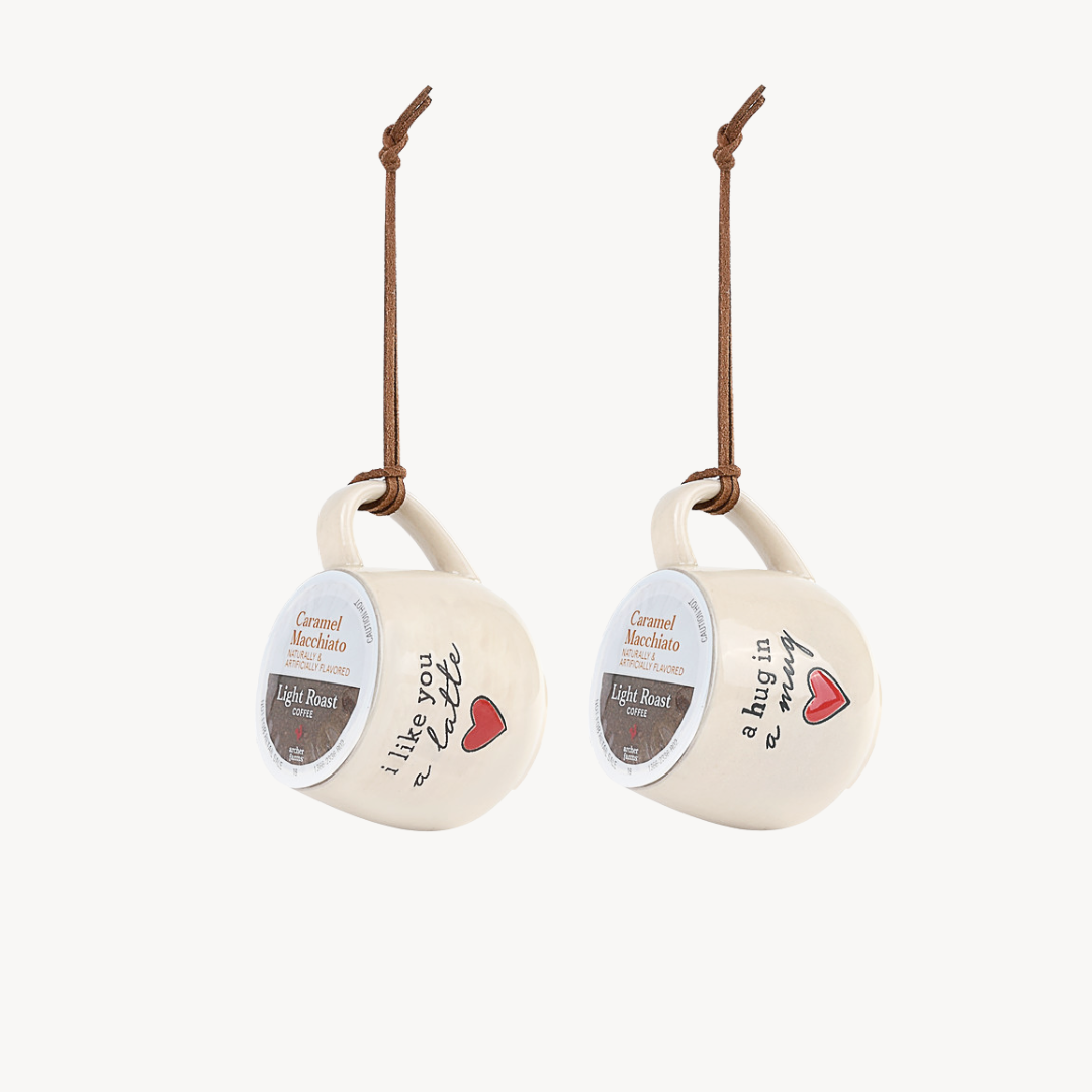 Love Coffee Pod Mug Ornaments