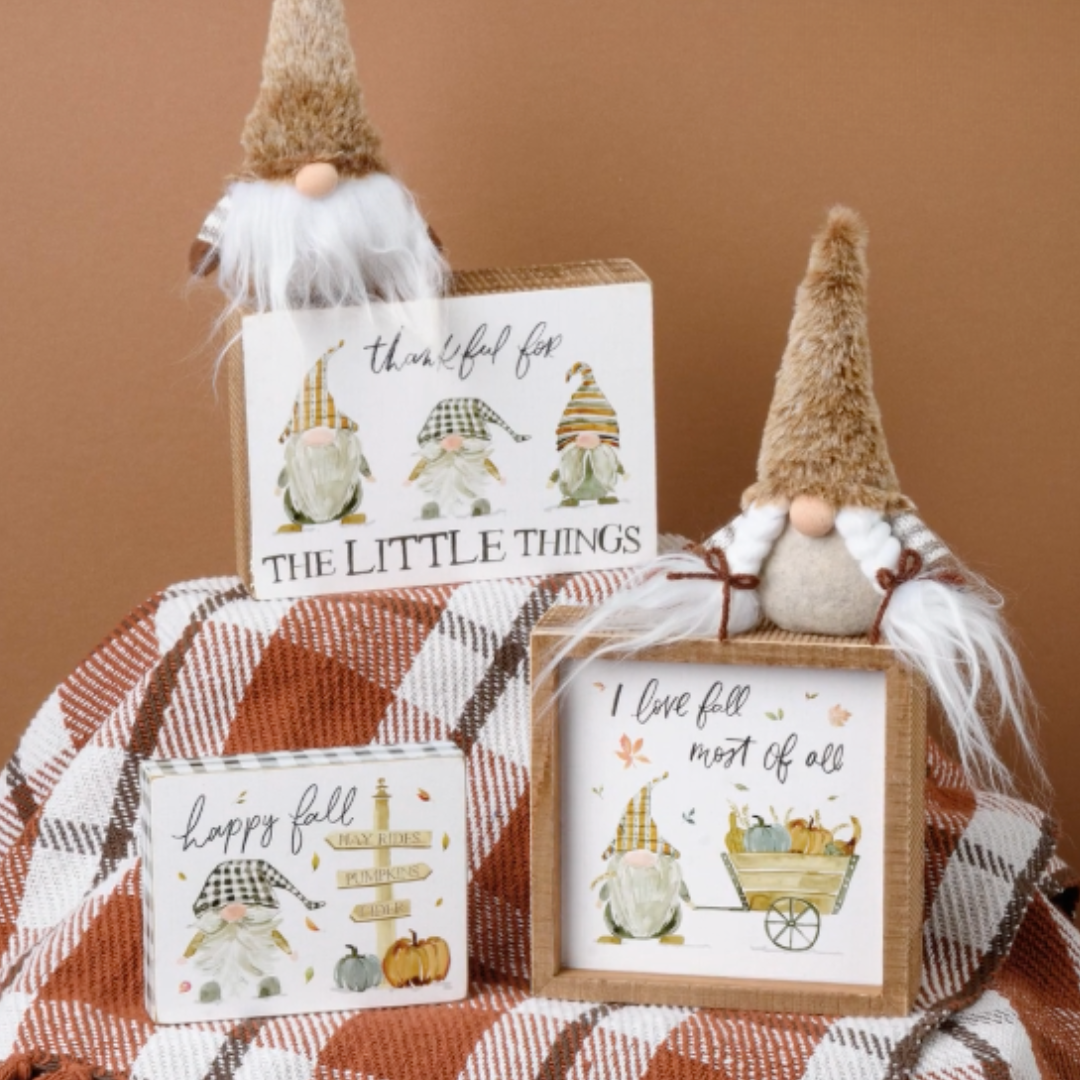 Happy Fall Block Sign