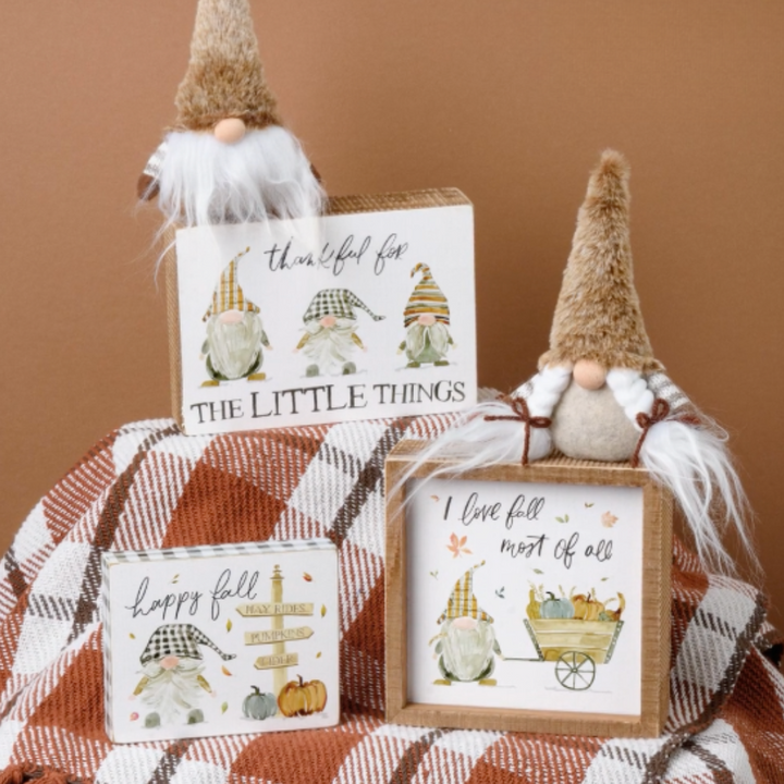 Happy Fall Block Sign