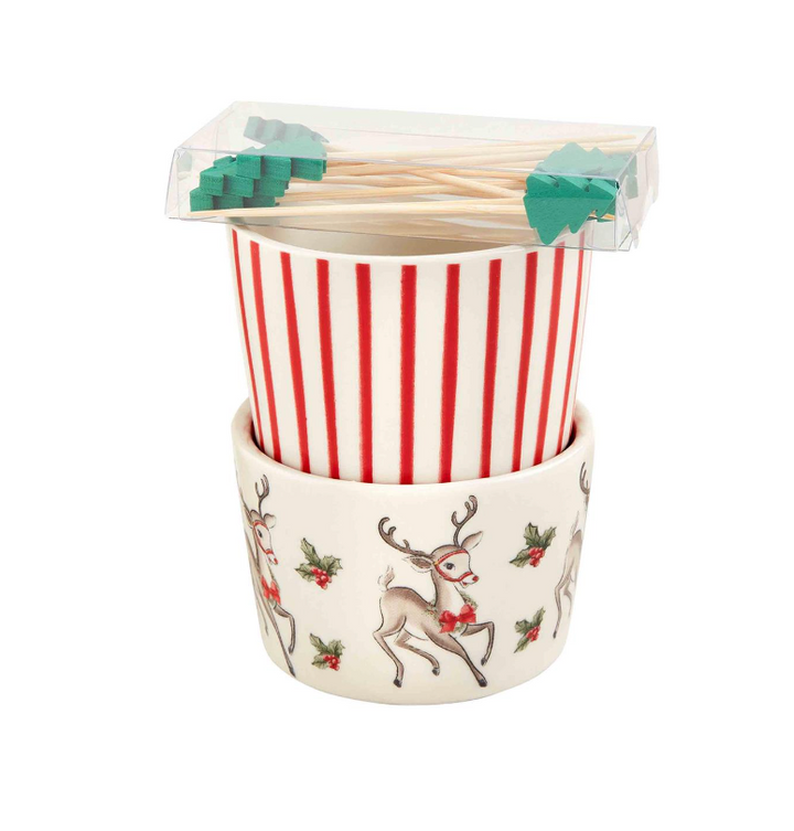 3-Piece Vintage Christmas Ramekin Sets