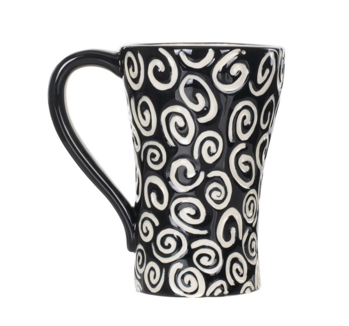 White Swirls Mug