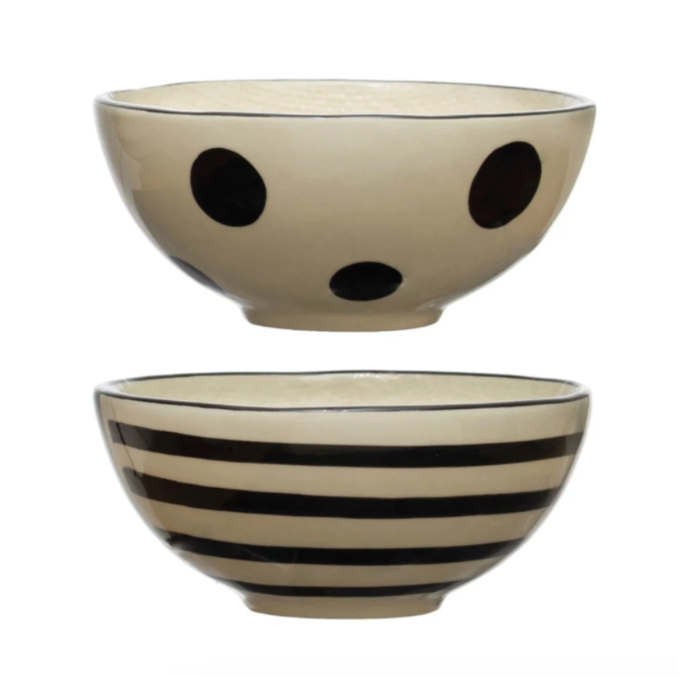 Set/2 Linen Textured Bowls