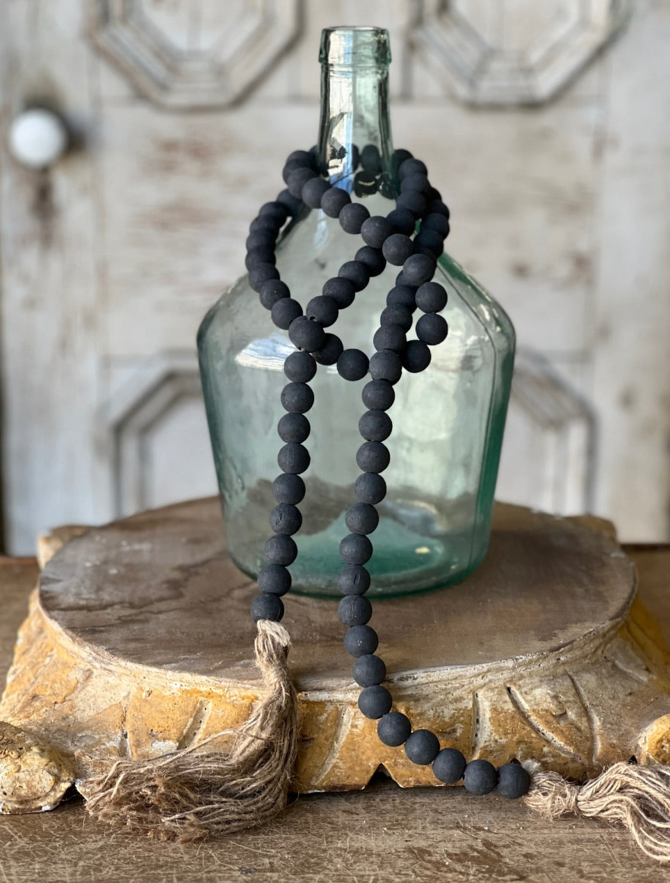 Black Tassel Tied Garland