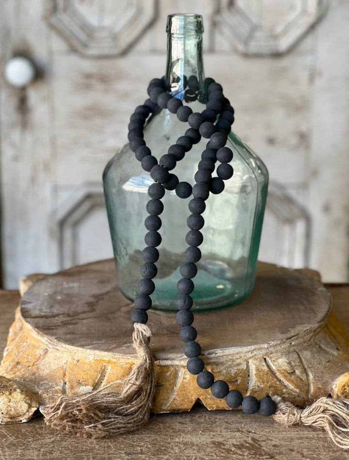 Black Tassel Tied Garland