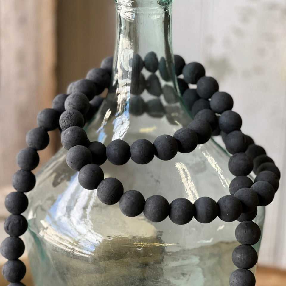 Black Tassel Tied Garland