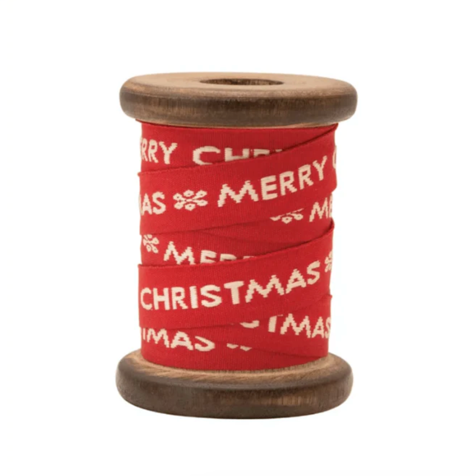 "Merry Christmas" Grosgrain Ribbon