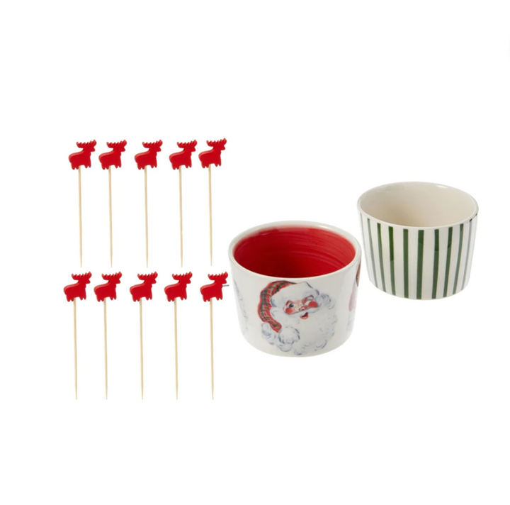 3-Piece Vintage Christmas Ramekin Sets