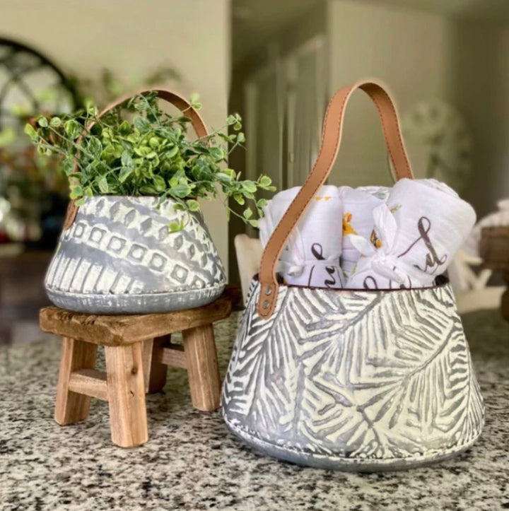 Set/2 Whitewashed Langford Baskets