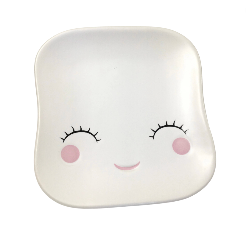 Set/4 Marshmallow Shaped Dessert Plates