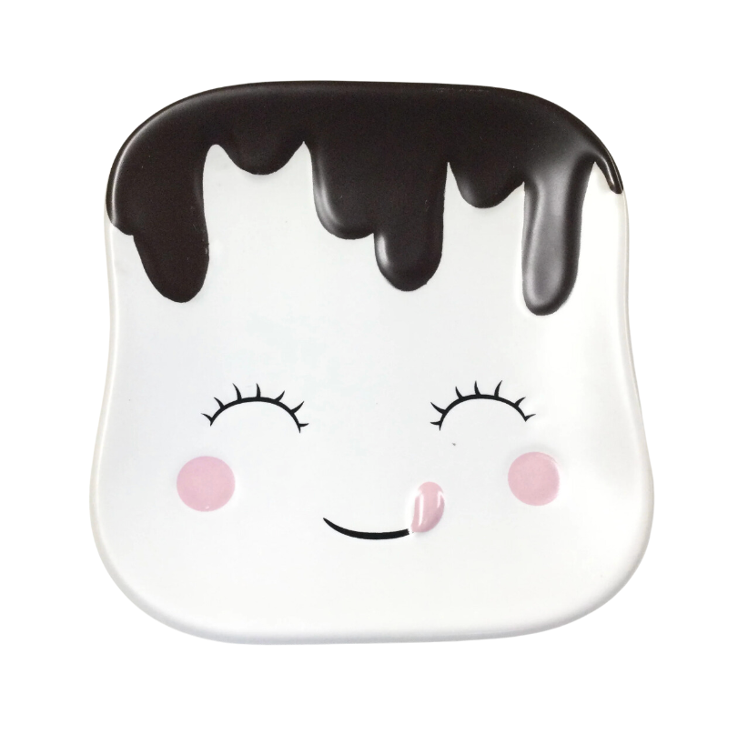 Set/4 Marshmallow Shaped Dessert Plates