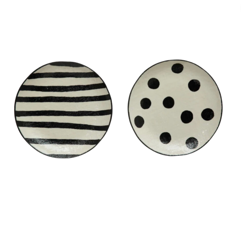 Set/2 Linen Textured Plates