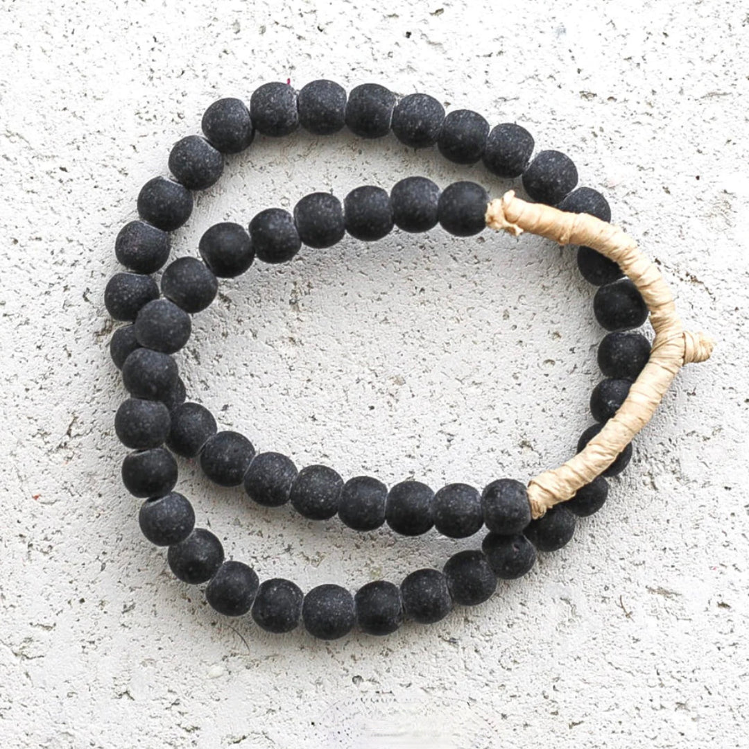 Black Glass Beads