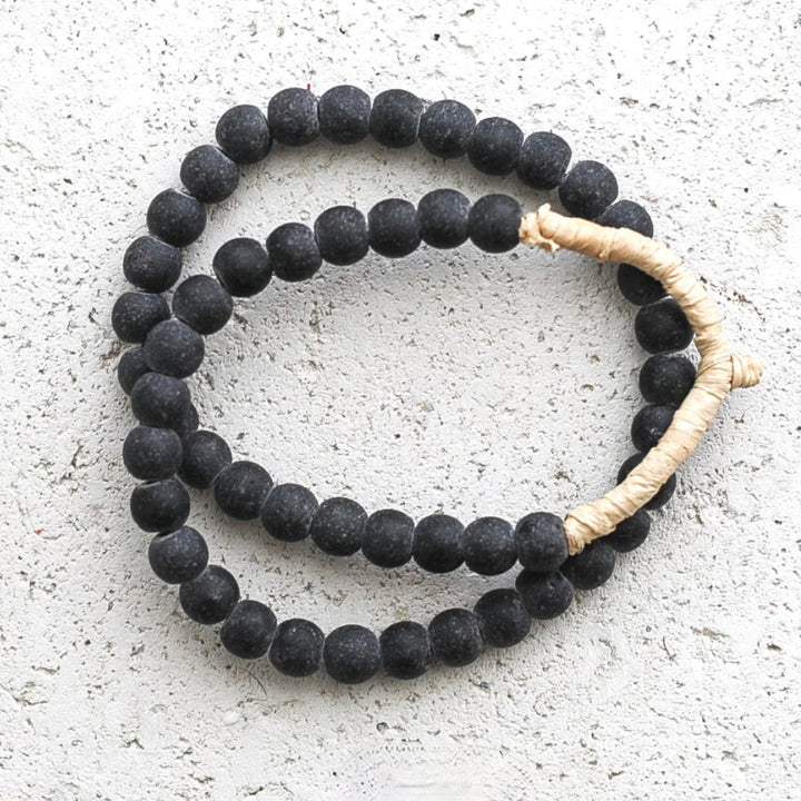 Black Glass Beads
