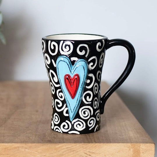 White Swirls Mug