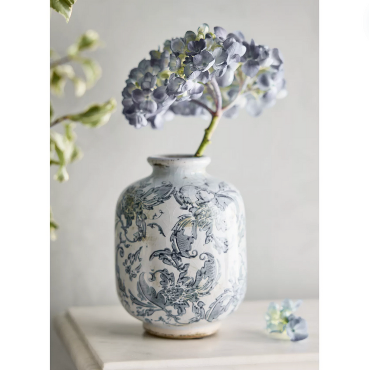 Terracotta Floral Pattern Vases