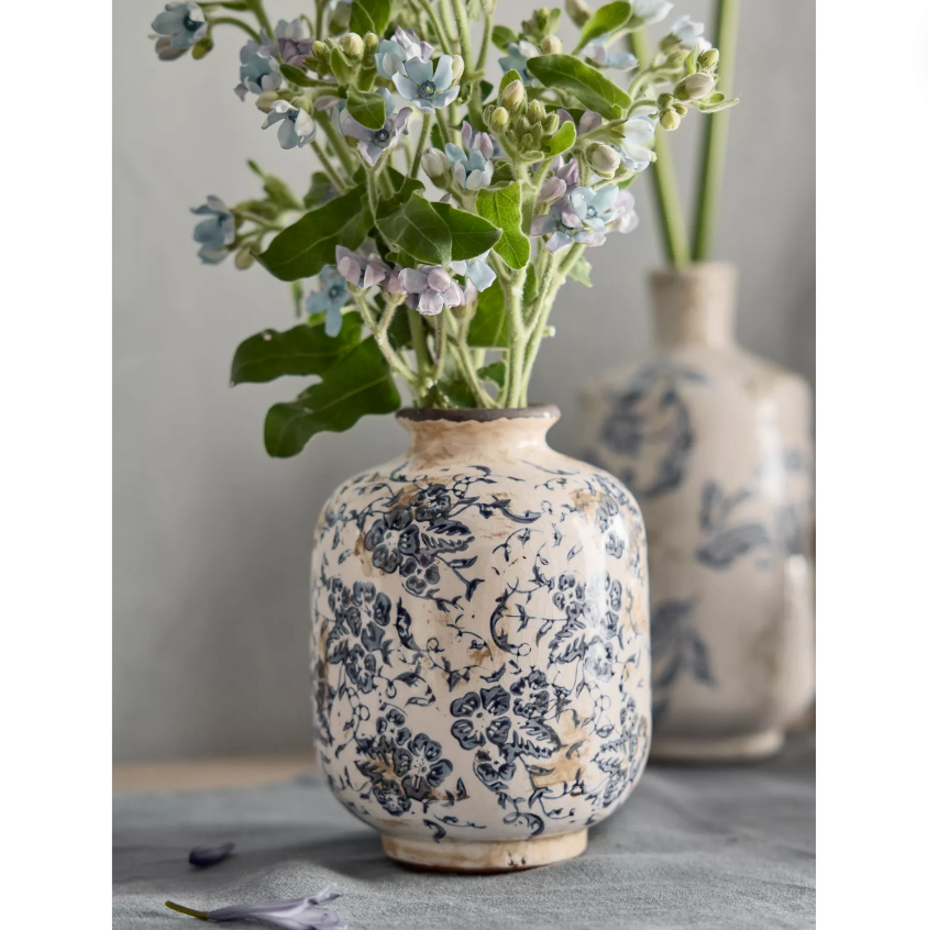 Terracotta Floral Pattern Vases