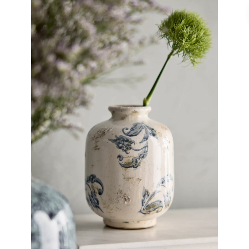 Terracotta Floral Pattern Vases