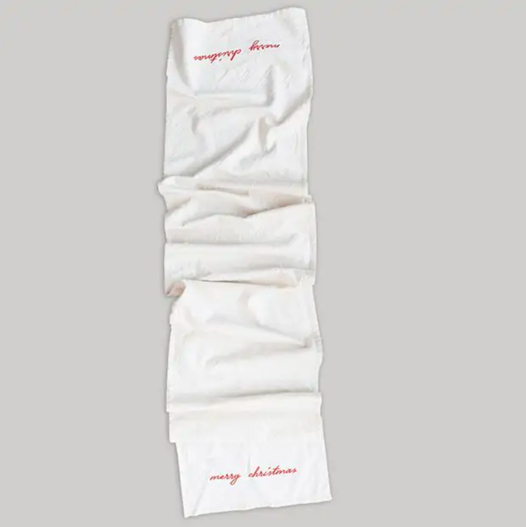 "Merry Christmas" Table Runner