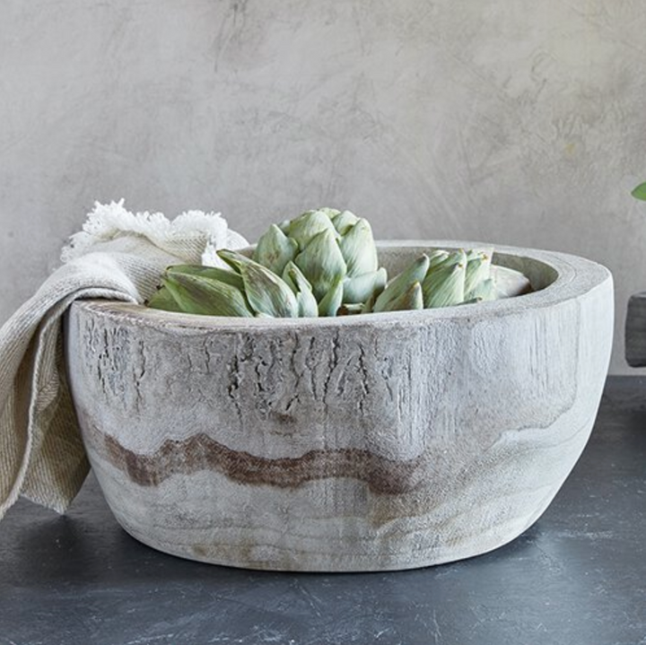 Natural Wood Decorative Bowl