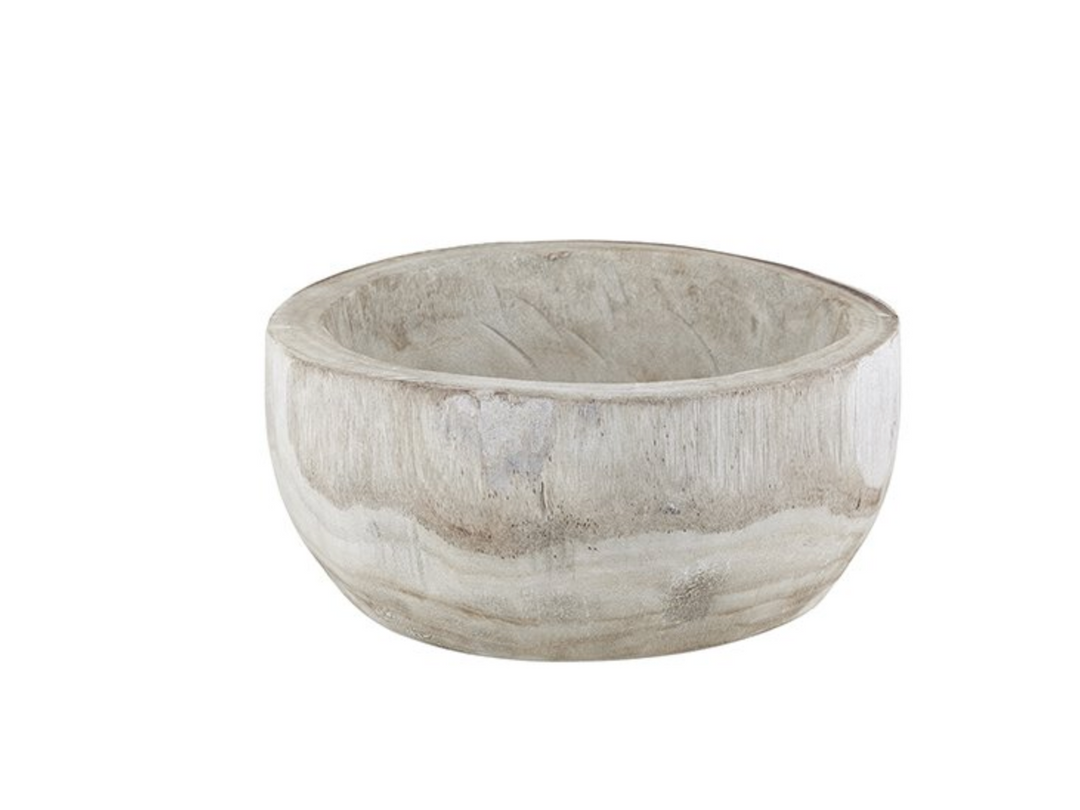 Natural Wood Decorative Bowl