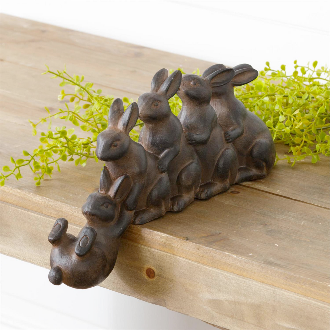 Playful Rabbits Shelf Sitter