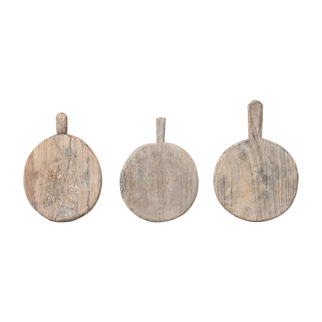 Found Decorative Wood Bread Board