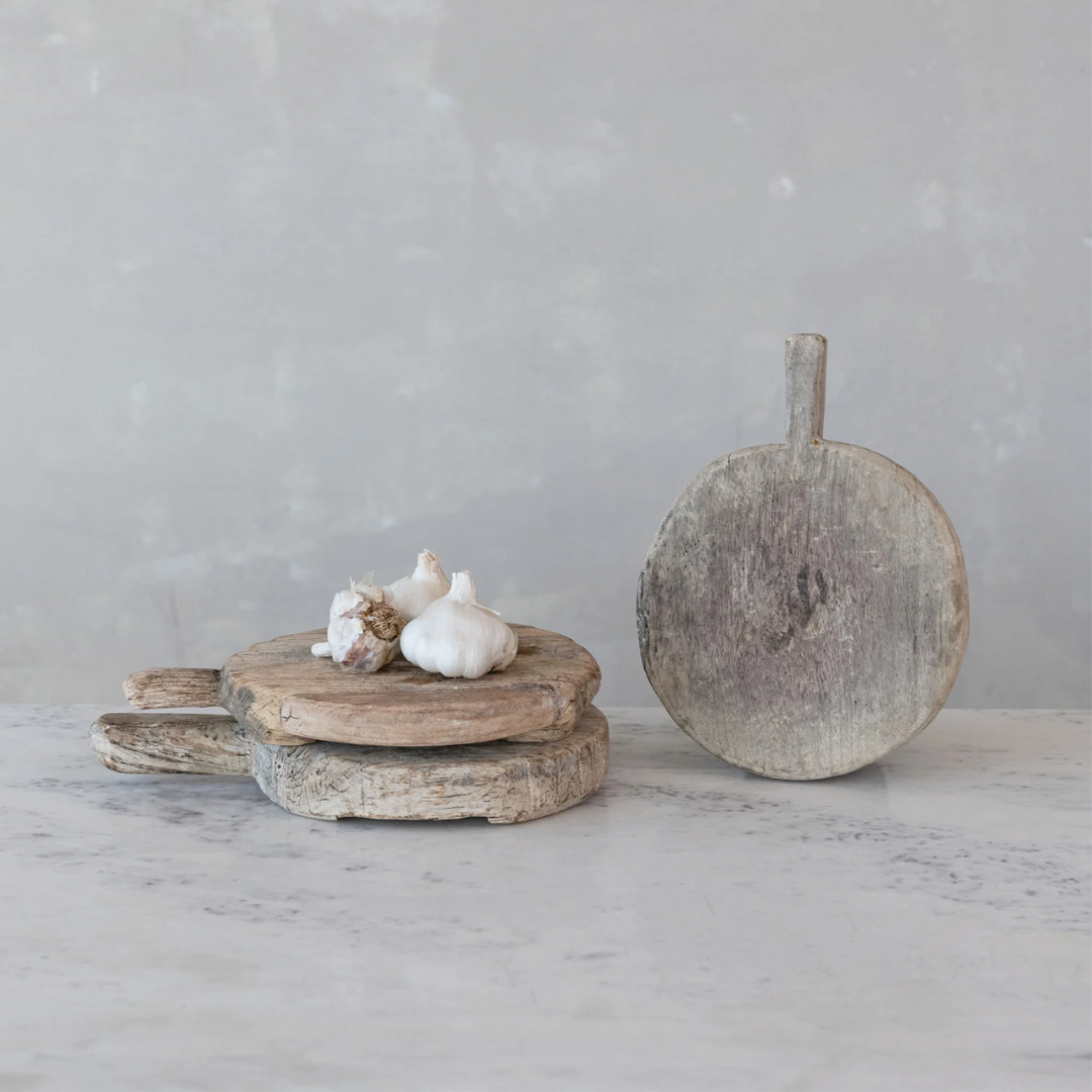 Found Decorative Wood Bread Board