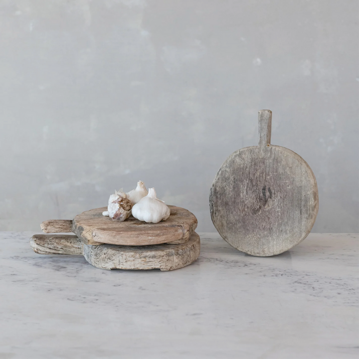 Found Decorative Wood Bread Board