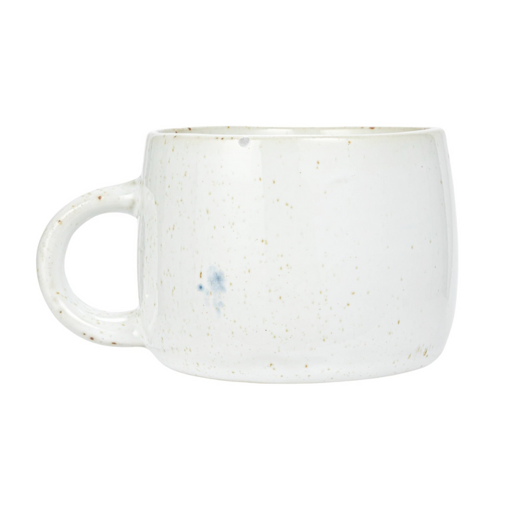 Set/4 Hand-Painted Stoneware Mugs