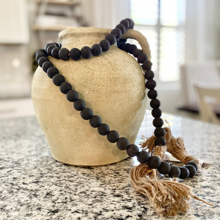 Black Tassel Tied Garland