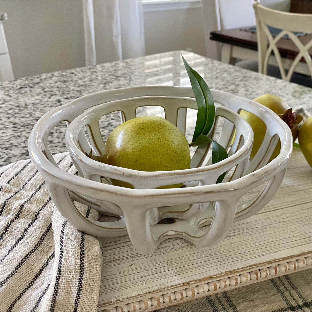 Set/2 Terracotta Fruit Baskets