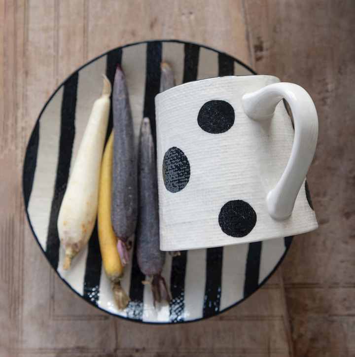 Set/2 Linen Textured Plates