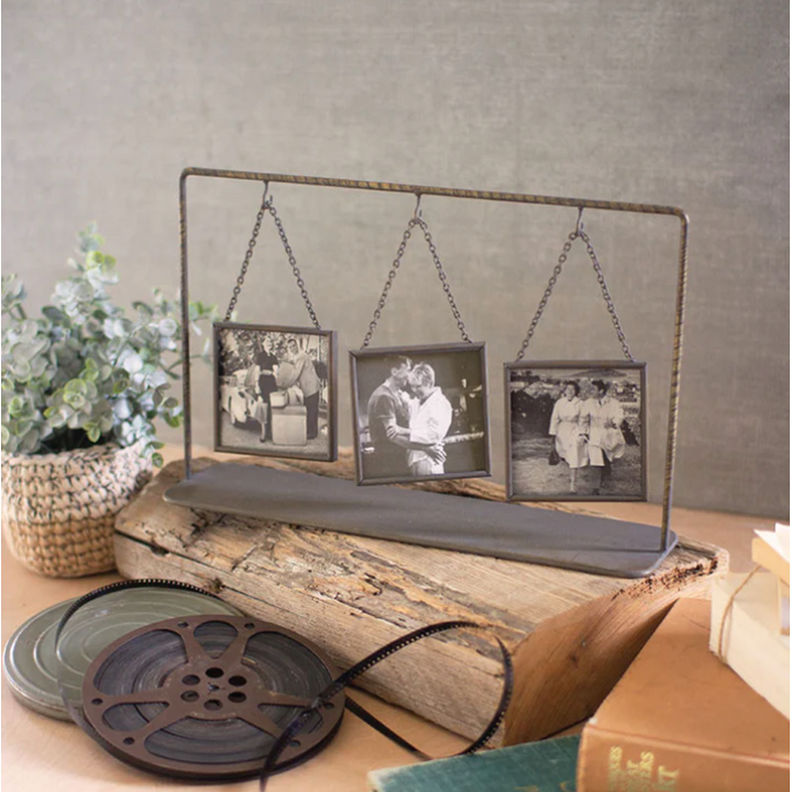 Triple Table Top Vintage Photo Frame