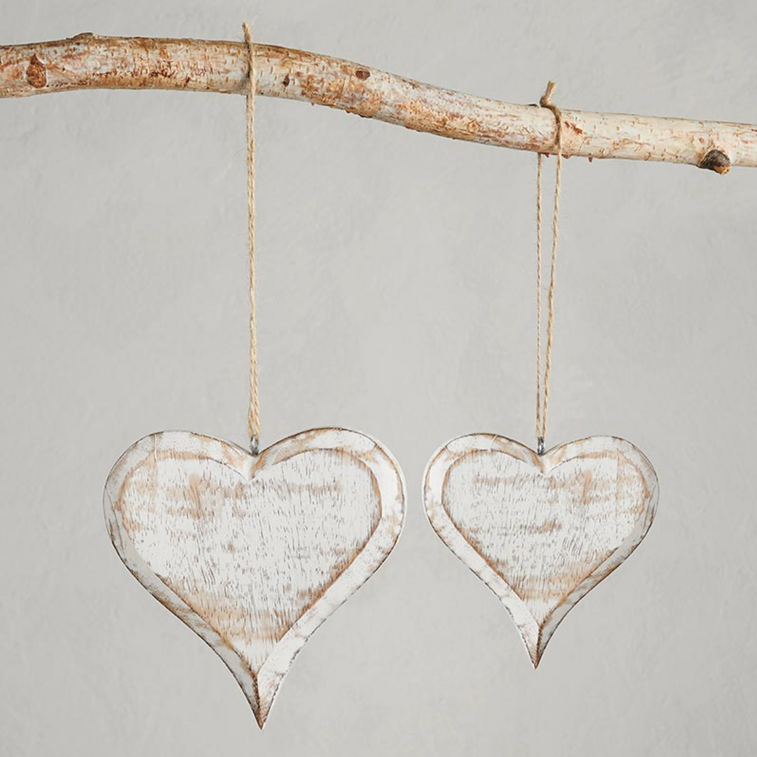 Wooden Heart Ornaments