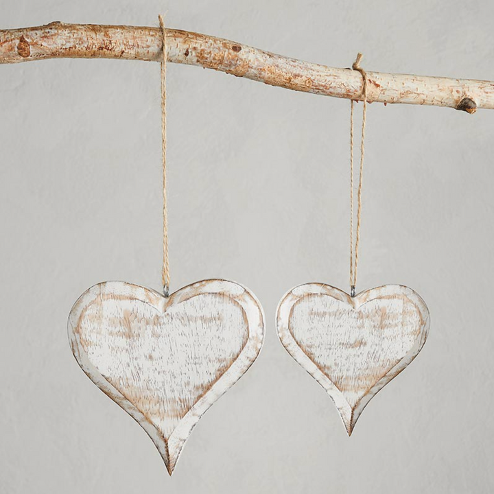 Wooden Heart Ornaments
