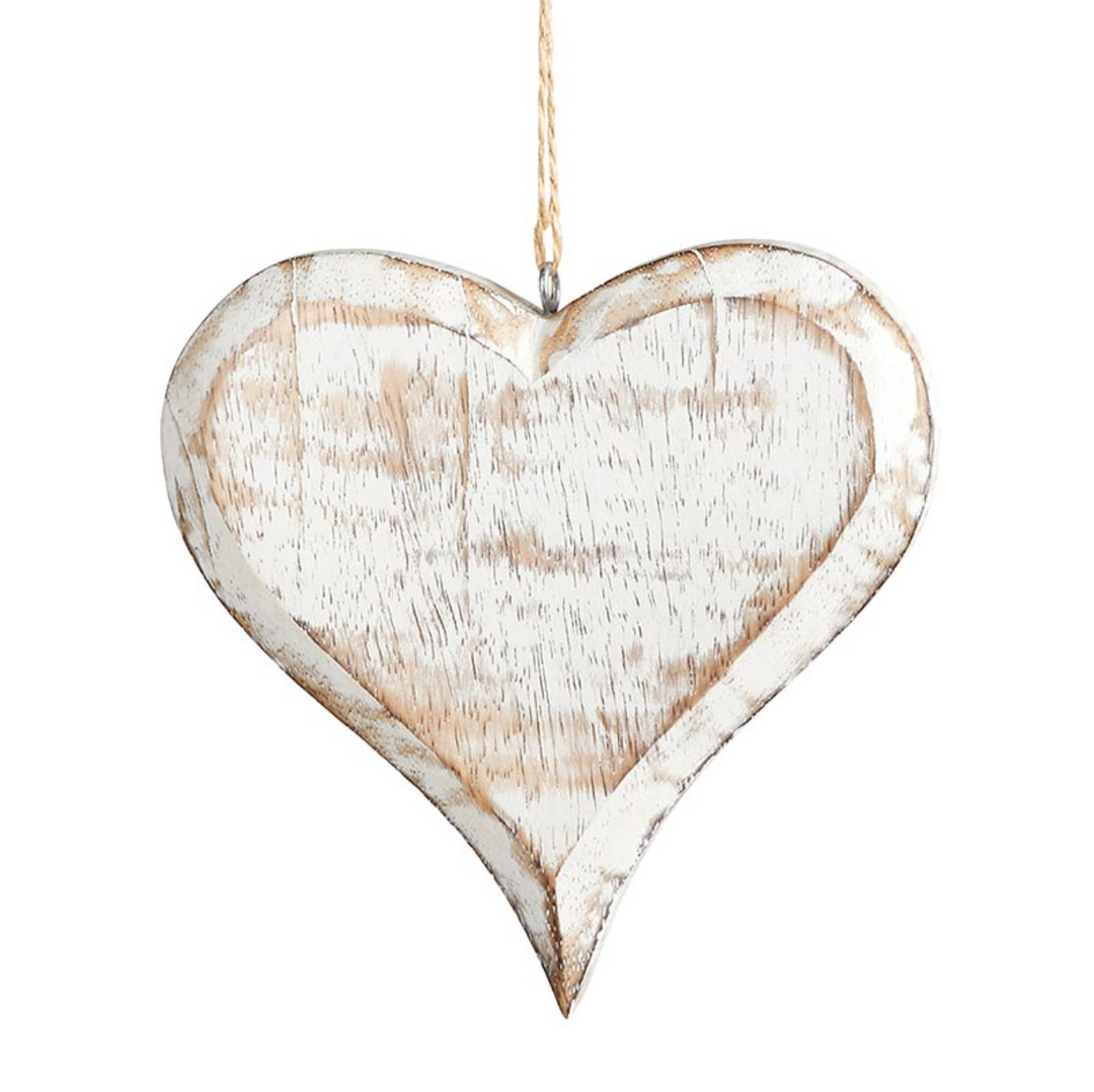 Wooden Heart Ornaments
