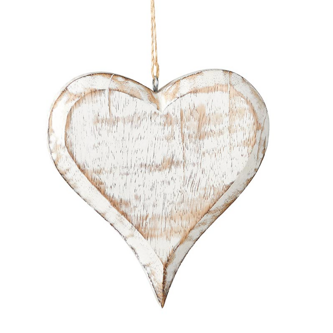 Wooden Heart Ornaments
