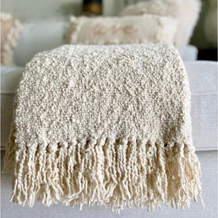Boucle Throw Blanket