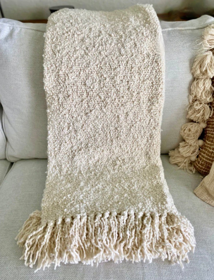 Boucle Throw Blanket