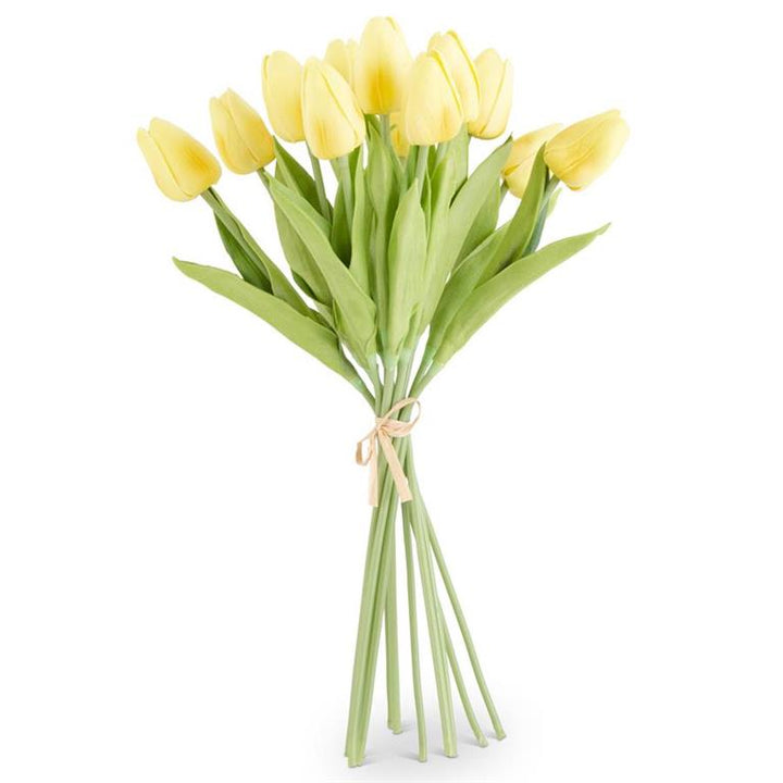 Light Yellow Real Touch Tulip Bundle