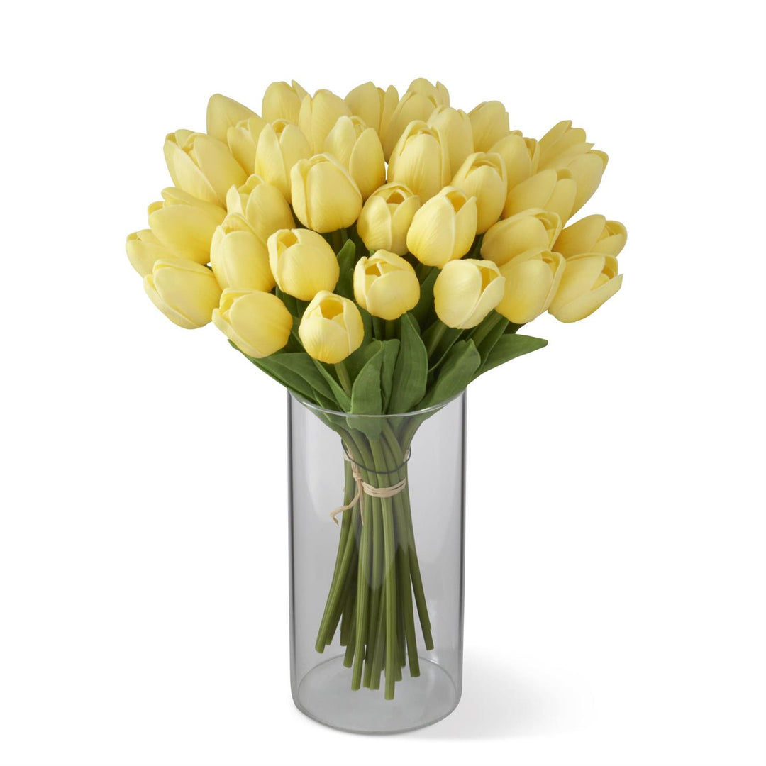 Light Yellow Real Touch Tulip Bundle